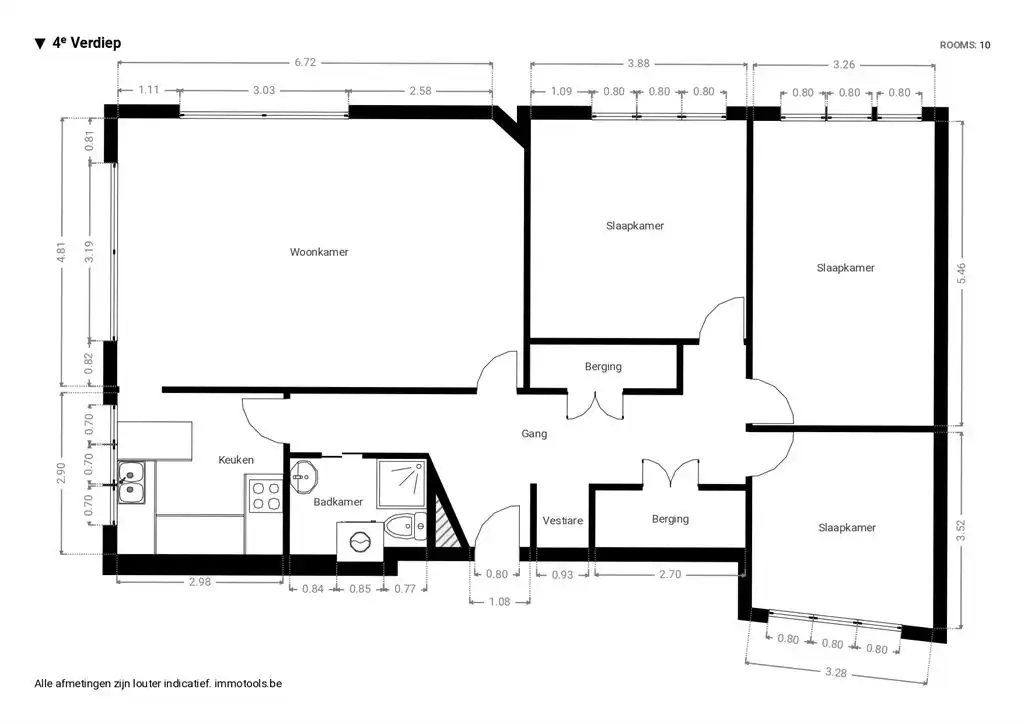 Appartement met 3 slaapkamers en garagebox foto 14
