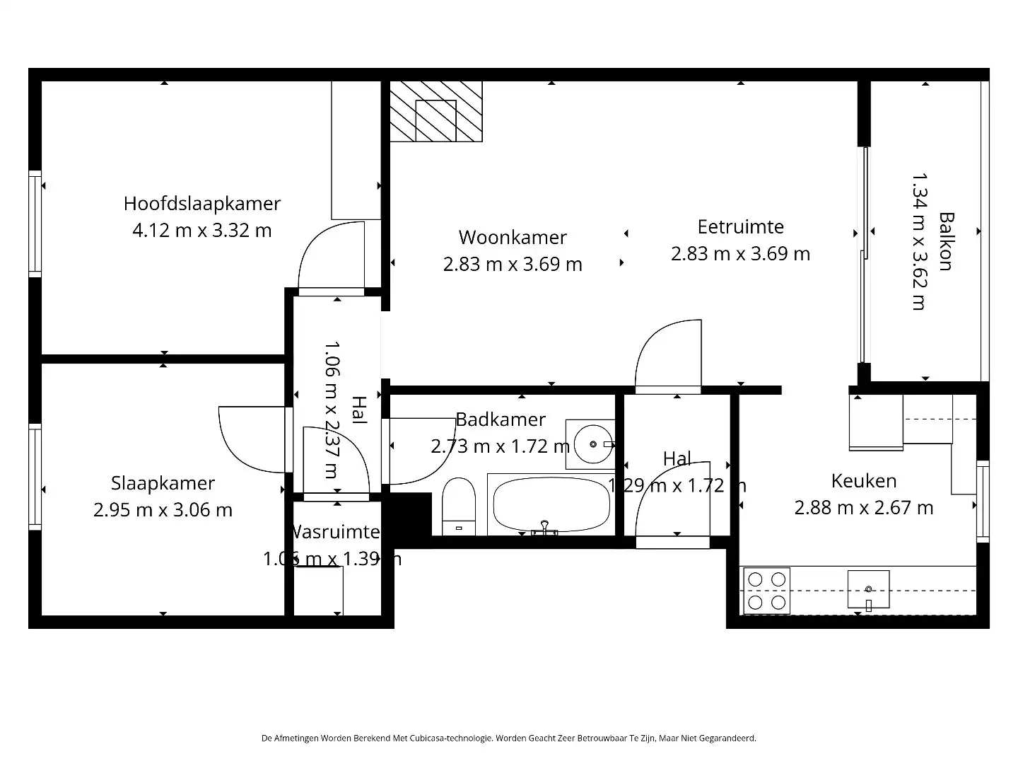 APPARTEMENT MET 2 SLPKS OP EEN GUNSTIGE LOCATIE TE GELLIK-LANAKEN !  foto 18