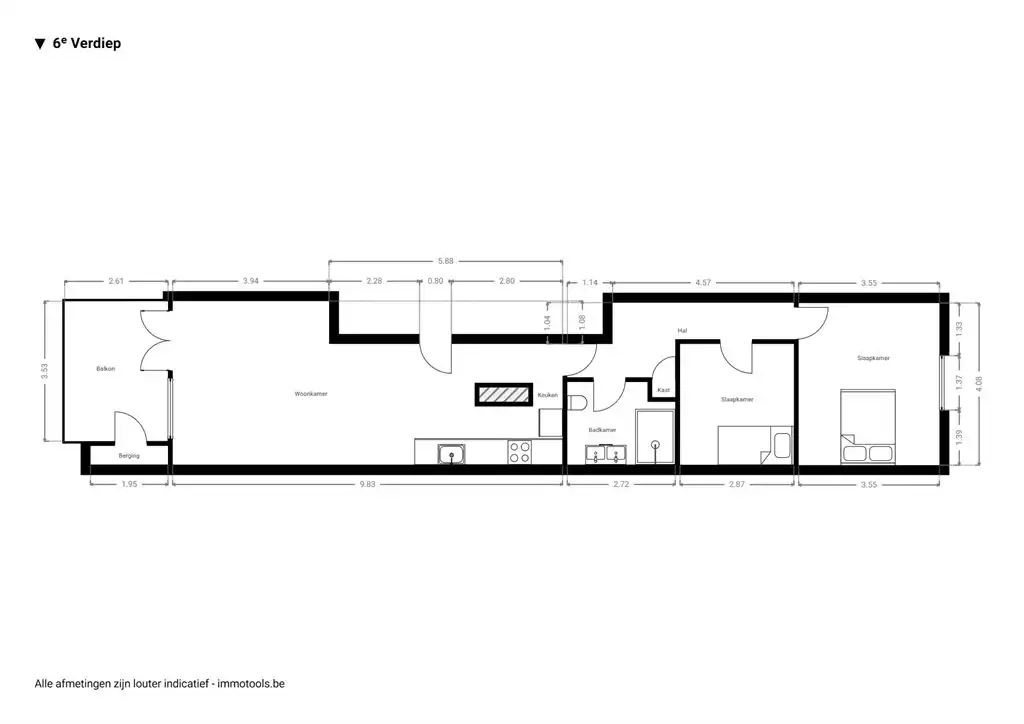 Kwalitatief gerenoveerd appartement met terras foto 17