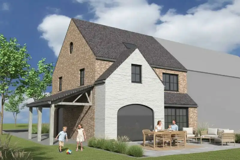 Nieuw te bouwen halfopen woning te Ingelmunster. foto 2