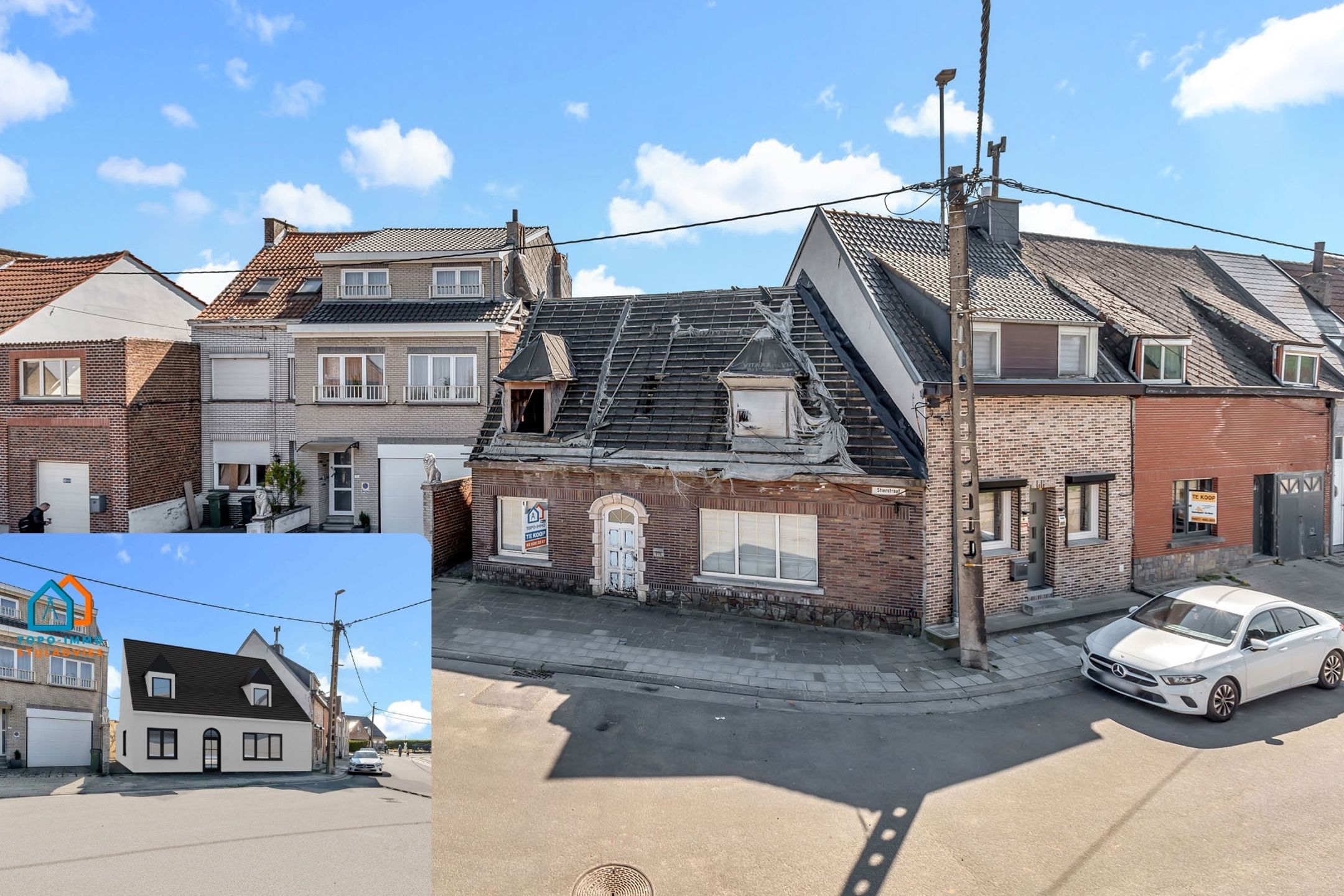 Hoofdfoto van de publicatie: Te renoveren woning op strategische locatie te Ninove