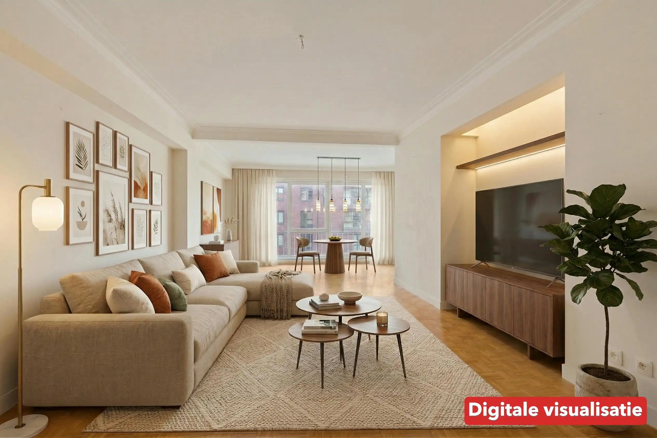 Lichtrijk appartement met 3 slaapkamers te koop in Mechelen. foto 2