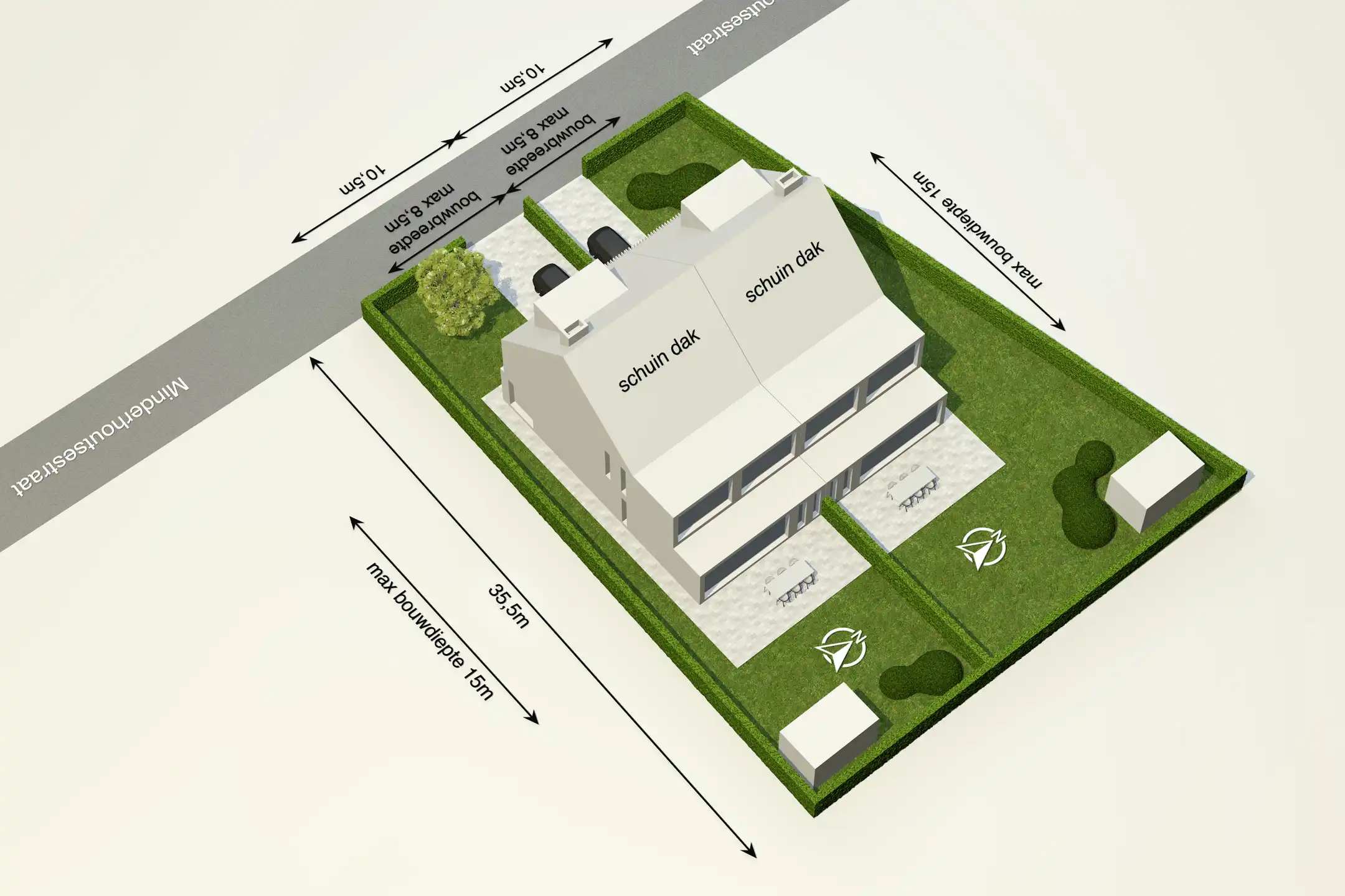 Projectgrond voor 2 halfopen bebouwingen te Minderhout foto 3