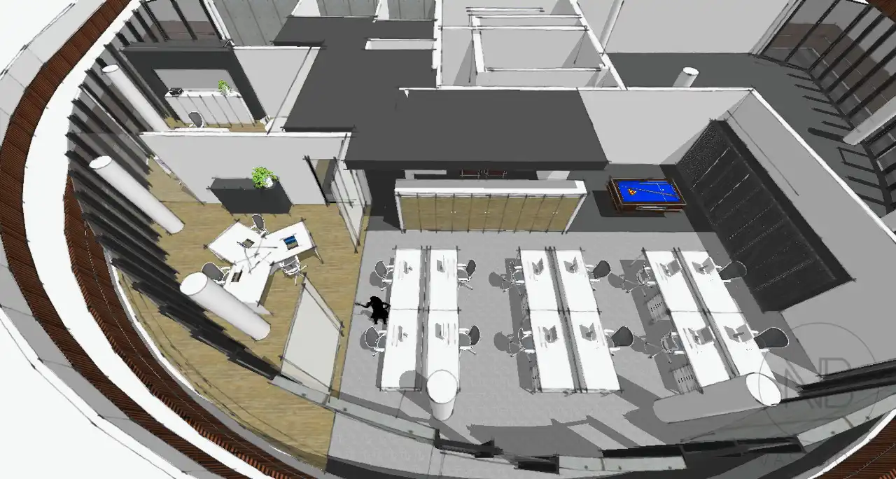 Instapklaar bedrijfsruimte van ca. 420 m² in het Botta-gebouw foto 36