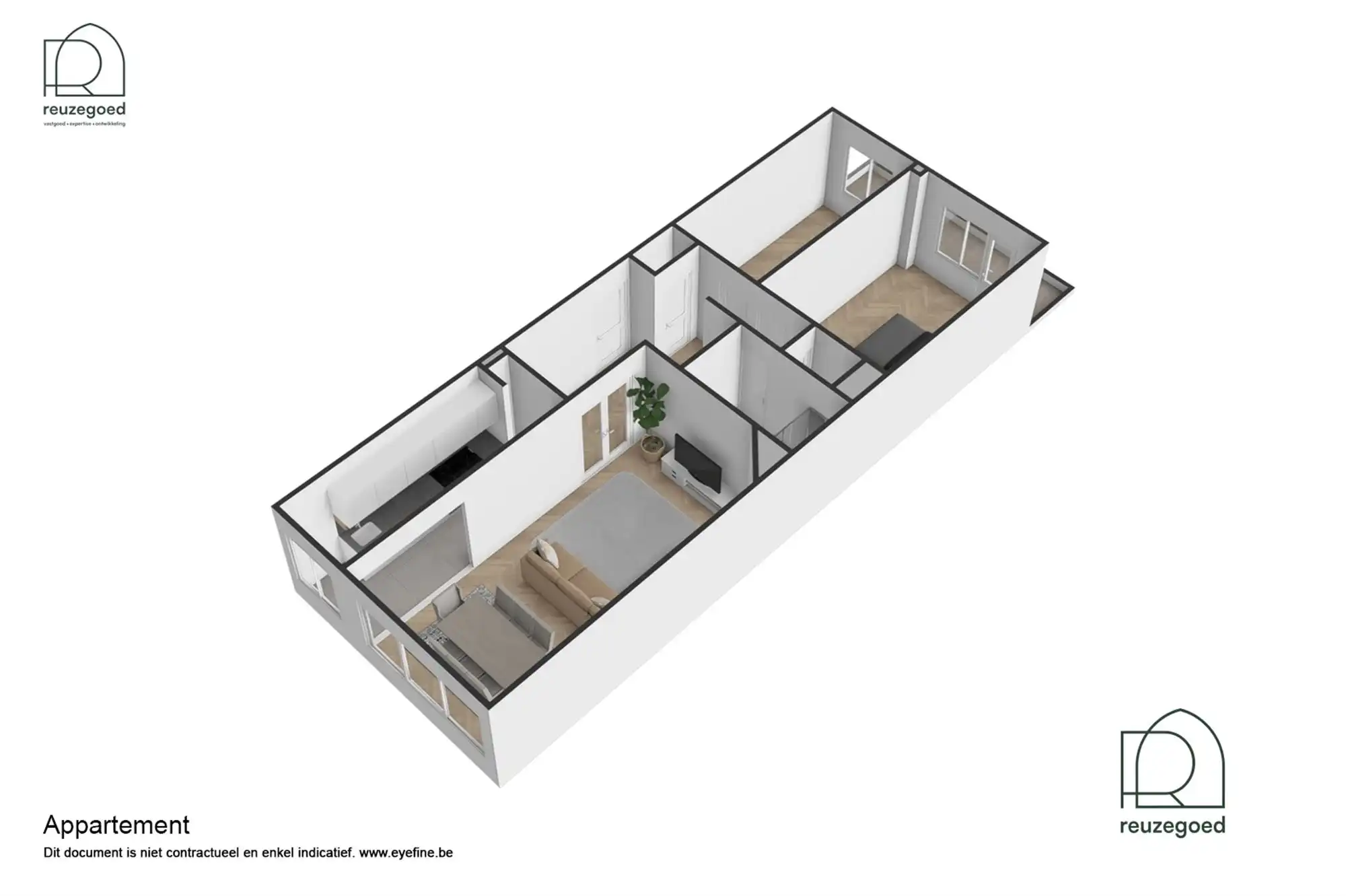 Instapklaar 2-slaapkamerappartement met terras en mooi uitzicht nabij het centrum van Mechelen foto 22