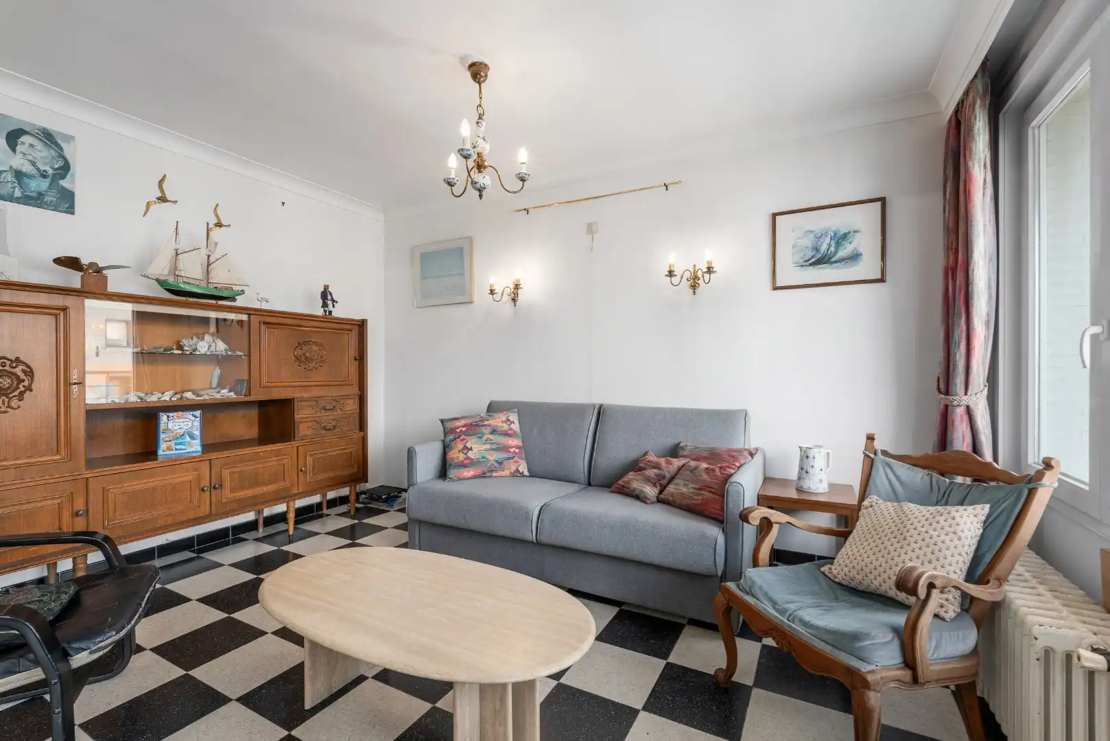 Gemeubeld 2-slaapkamerappartement met zijdelings zeezicht foto 4