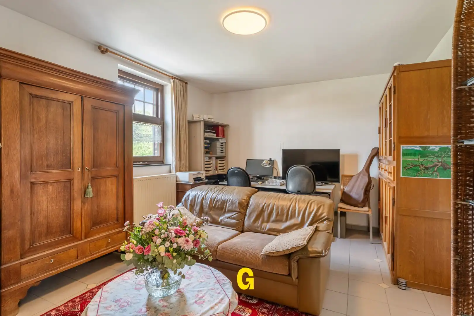 Uitstekend heropgebouwde karakterwoning op 50 are, in een gegeerde rustige omgeving met zicht op de omliggende velden. foto 13