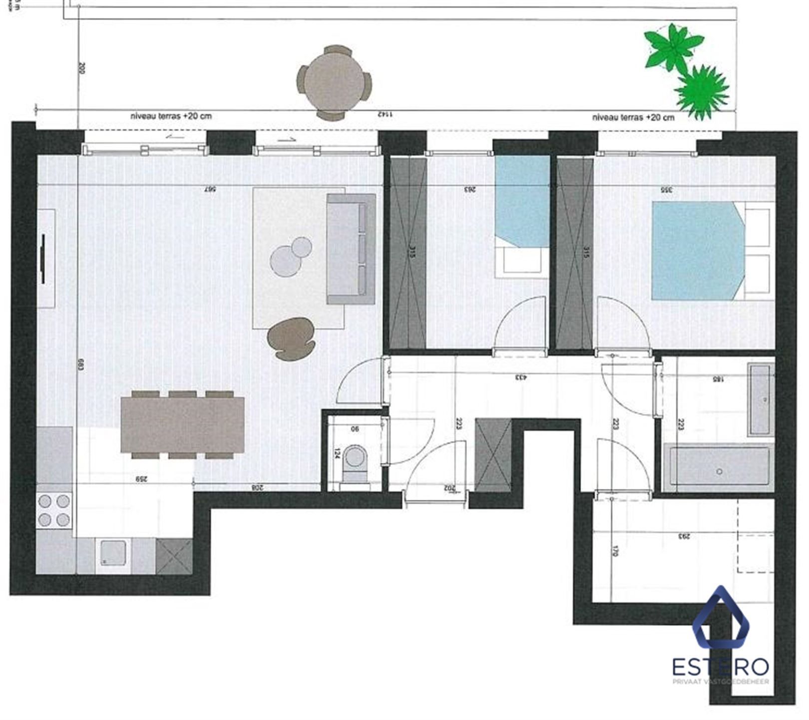 Nieuwbouwappartement met 2 slaapkamers op een topligging foto 19