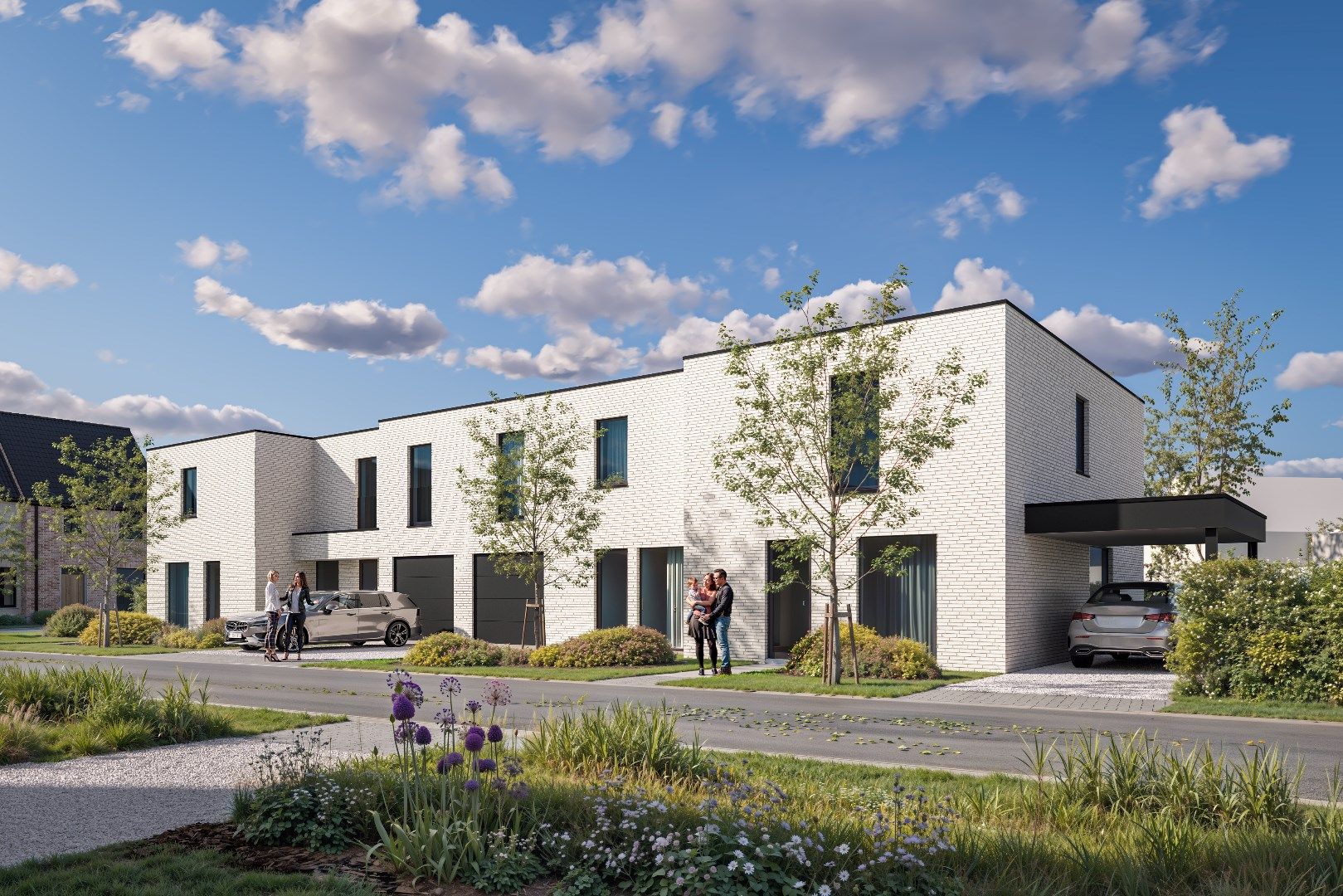 Moderne & energiezuinige halfopen nieuwbouwwoning in Waregem foto {{pictureIndex}}