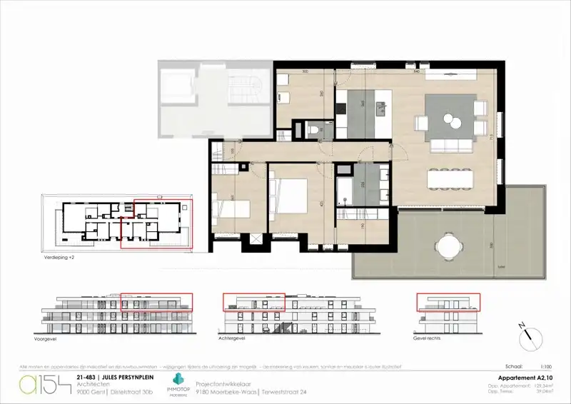 MOGELIJKHEID AANKOOP NIEUWBOUW à 6% BTW - LUXUEUS PENTHOUSE TE KOOP OP TOPLOCATIE IN LOCHRISTI (WACHTEBEKE) - PRIJS INCLUSIEF ONDERGRONDSE PARKEERPLAATS EN KELDERBERGING foto 18