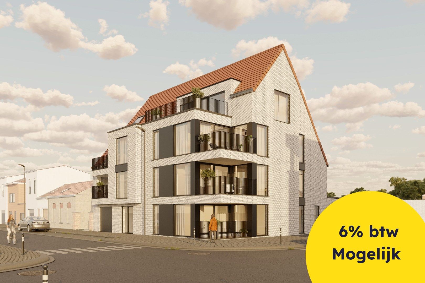 NIEUWBOUWZONDAG 19/10 10u-12u & 14u-16u - Ruim penthouseappartement met 2 slaapkamers in centrum Oudenburg foto {{pictureIndex}}