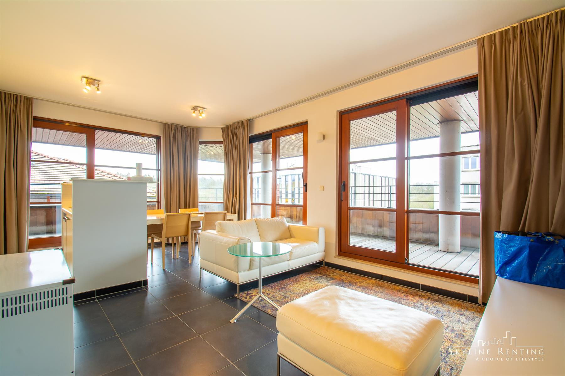 1 kamer appartement + groot TERRAS (Woluwepark)  foto {{pictureIndex}}