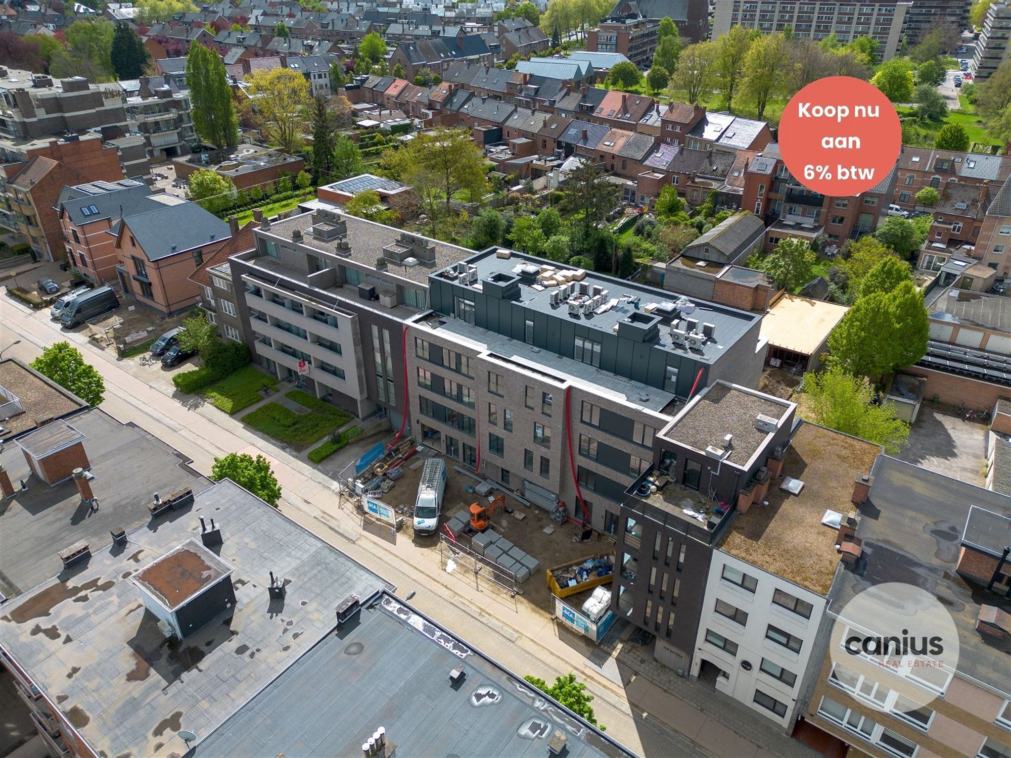 GESCHILDERD NIEUWBOUWAPP. IN HARTJE HASSELT MET 2 SLKS + TERRAS & PARKING foto 12