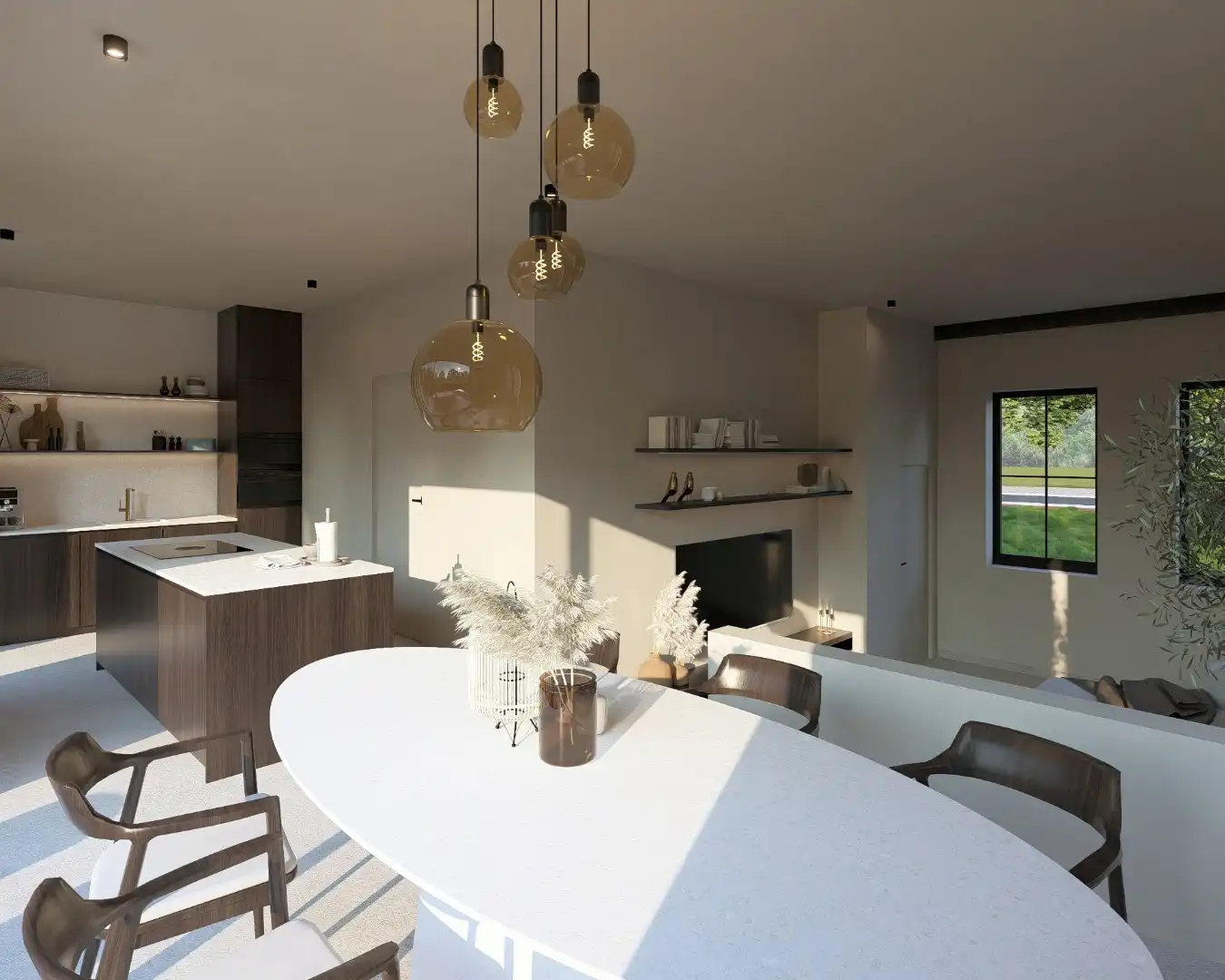 Hoogwaardig afgewerkte halfvrijstaande nieuwbouwwoning op een perceel van 7a78ca te As! foto 6