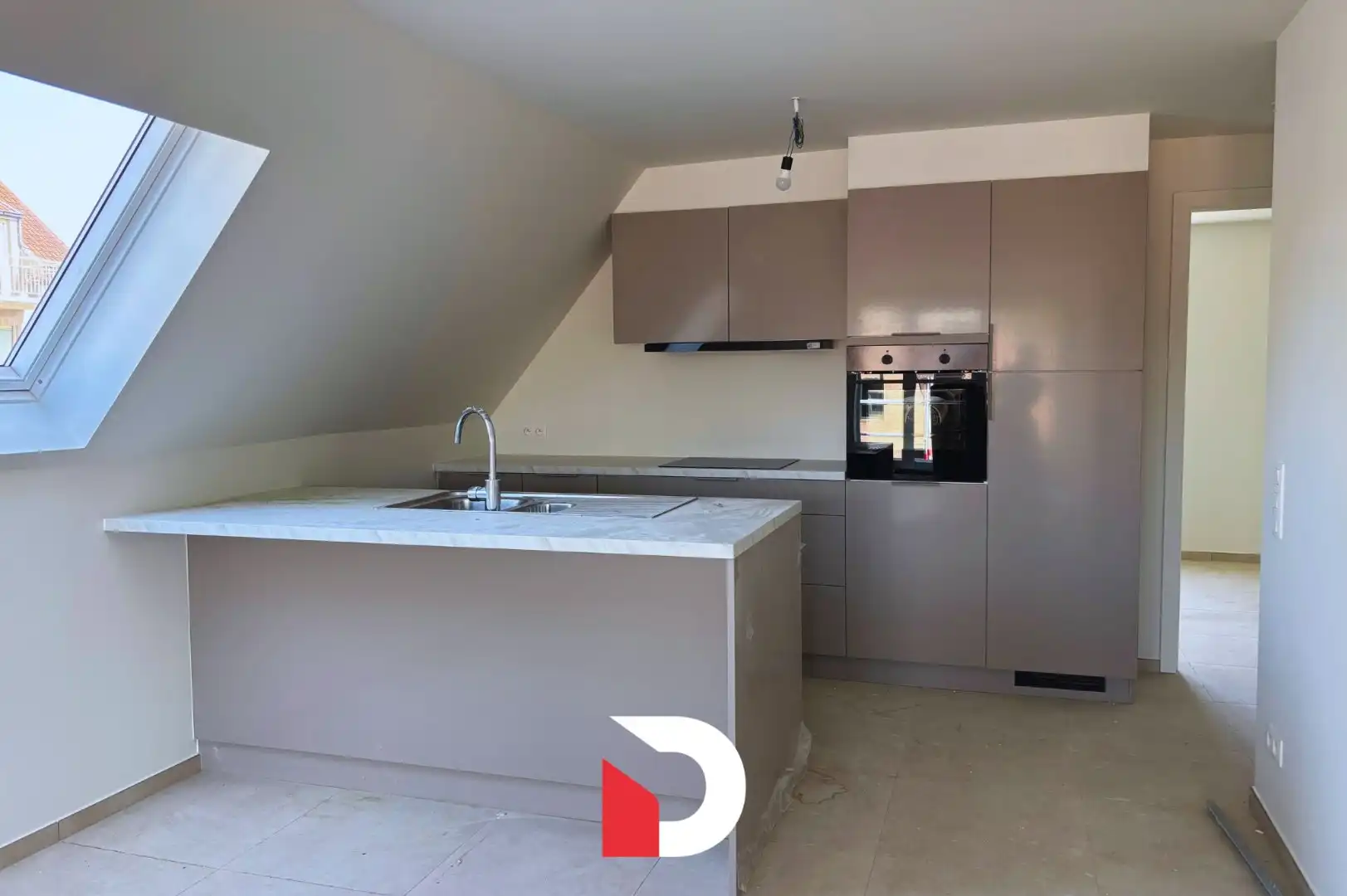 Nieuwbouwappartement met 1 slaapkamer te Brugge foto 3