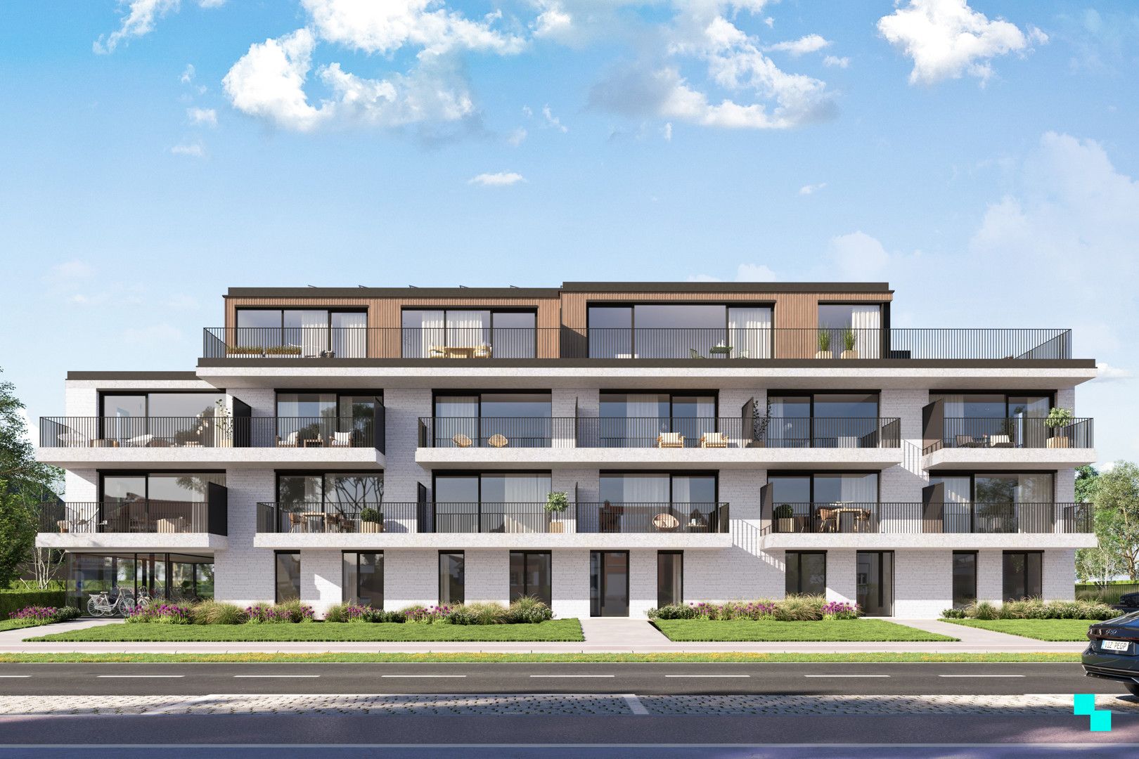Een modern woonproject tussen Merelbeke en Gent foto {{pictureIndex}}