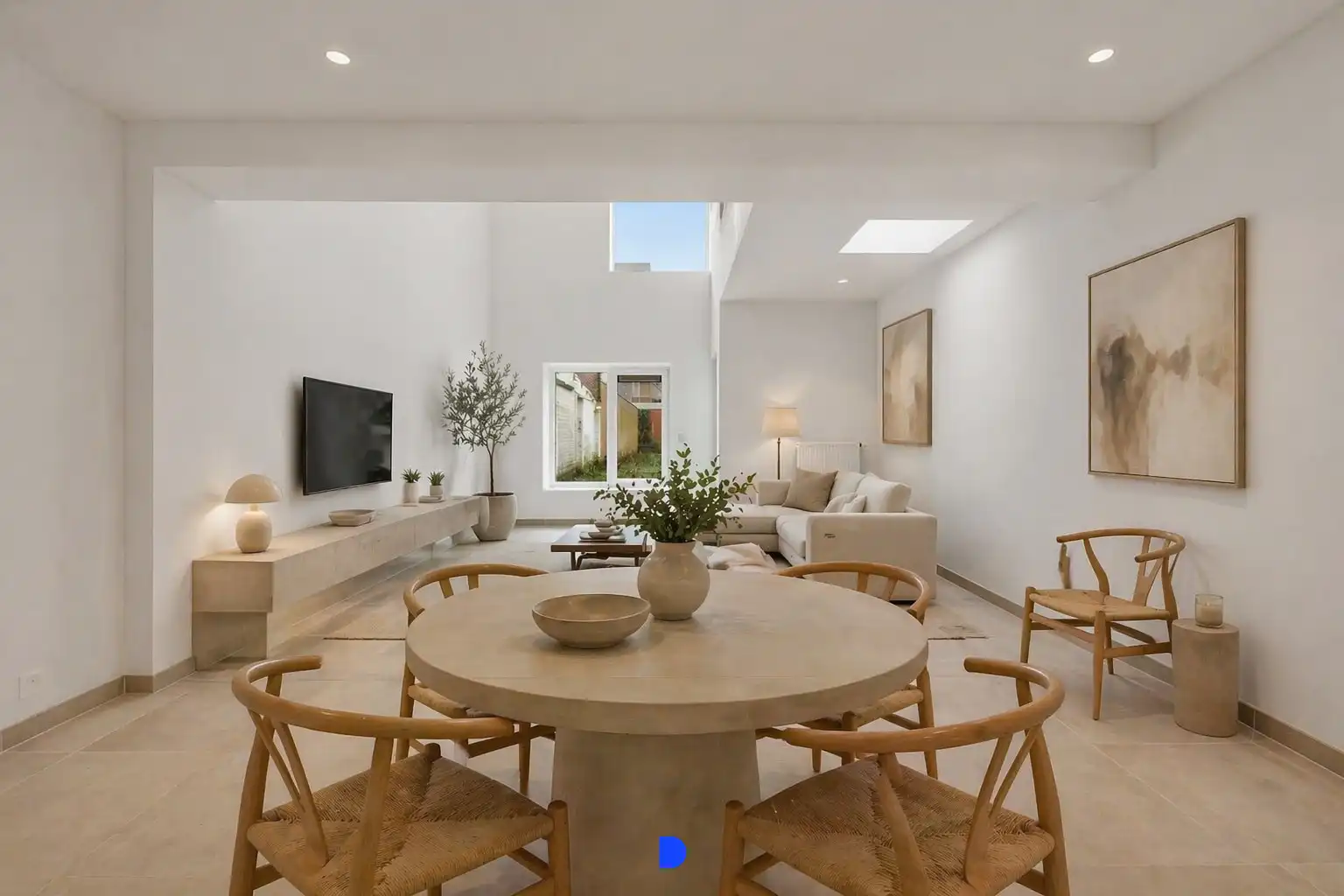 Stijlvol gerenoveerde woning met lichtrijke leefruimtes en tuin foto {{pictureIndex}}