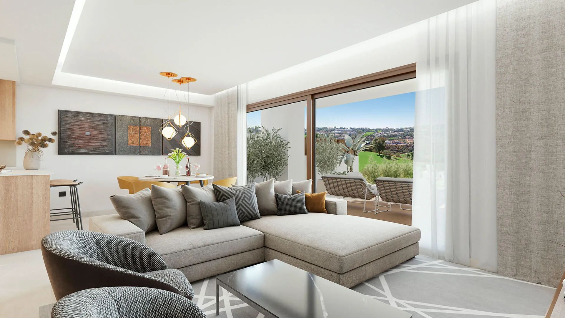 Exclusieve vakantiewoningen in luxe Resort: prachtig zicht en luxe leven aan de eerste lijn golf foto 2