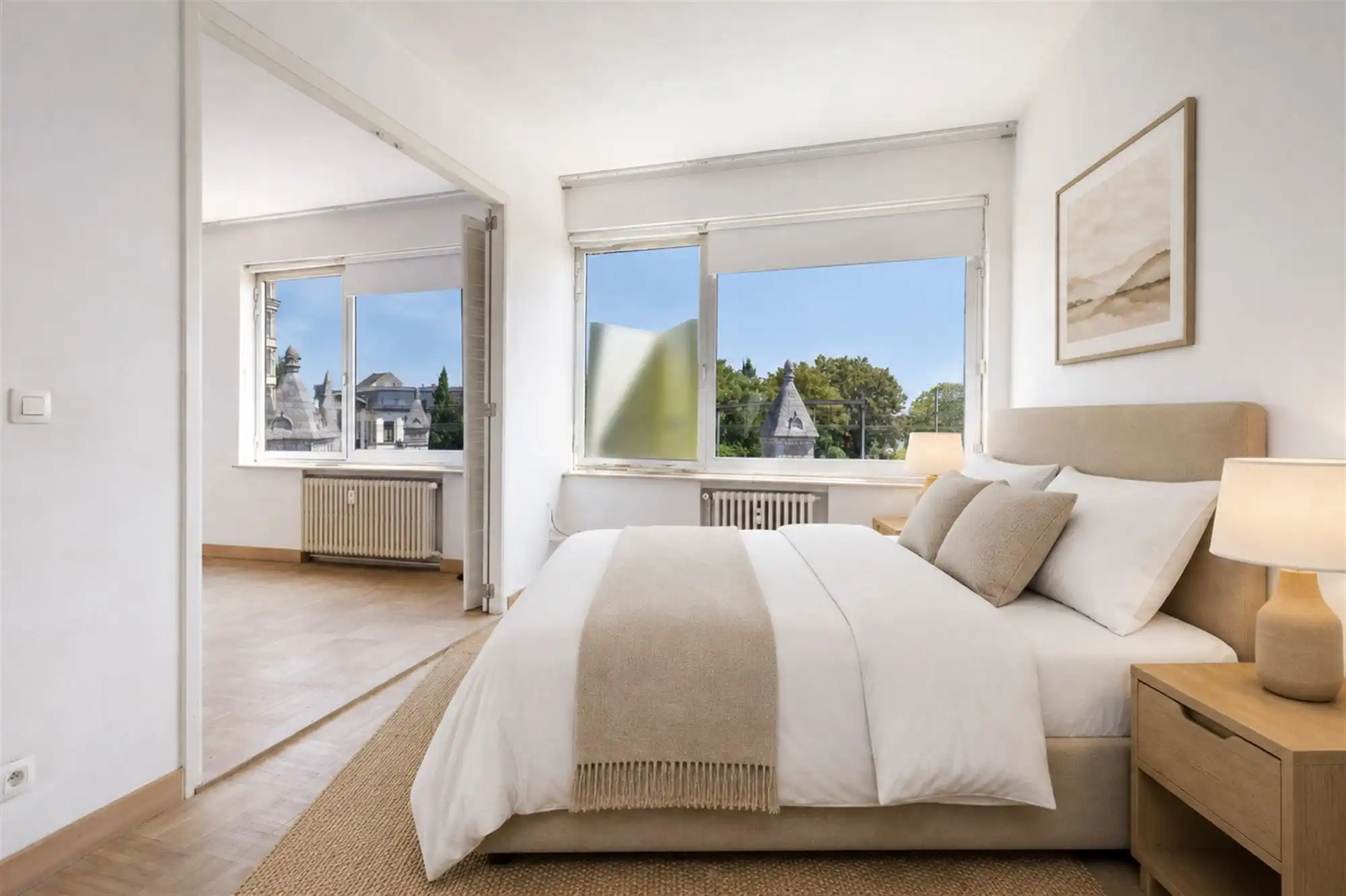 Lichtrijk appartement met 1 slaapkamer en gemeenschappelijke tuin foto 11