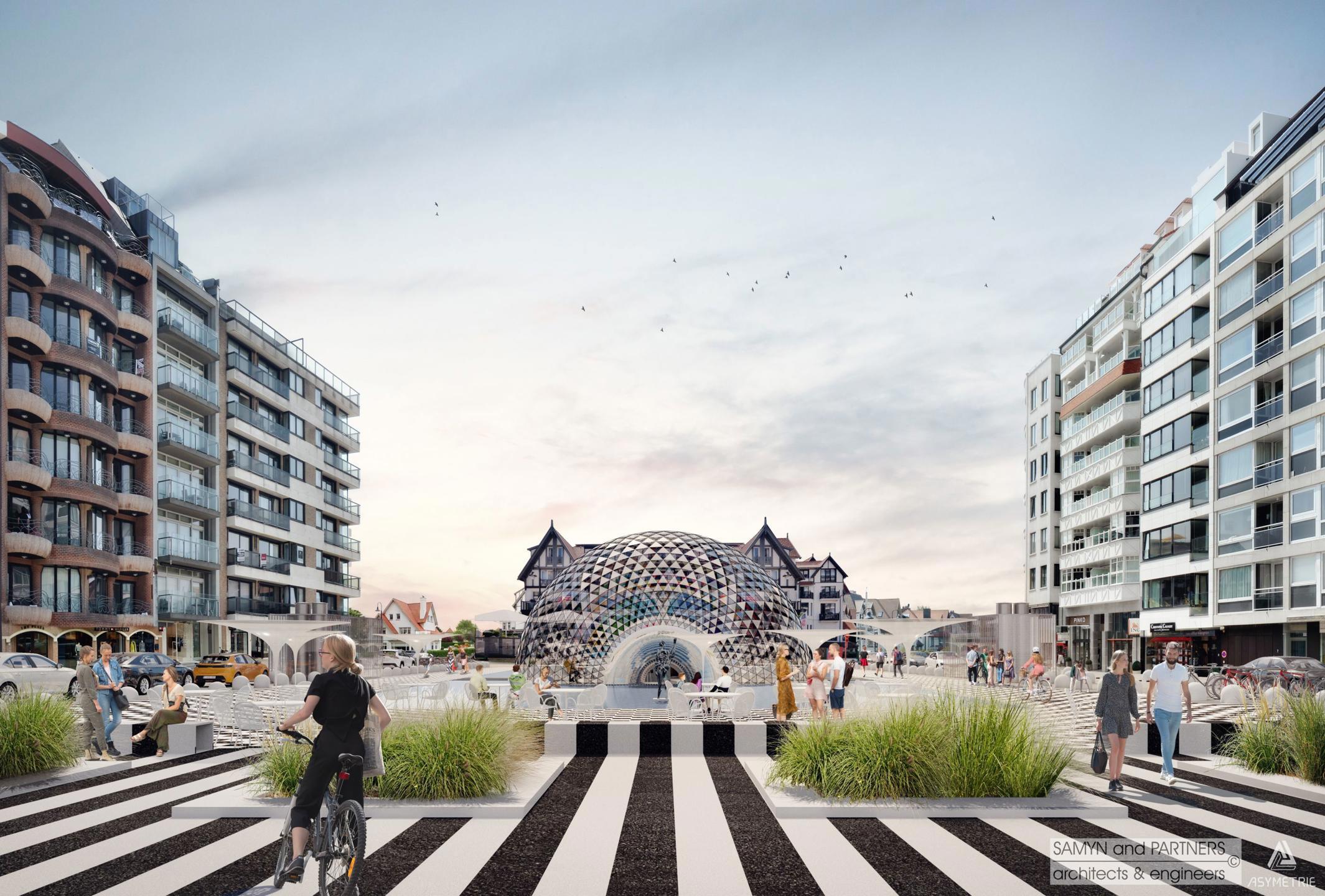 Garage "MATUVU" onder het nieuwe Albertplein te Knokke-Zoute foto 1