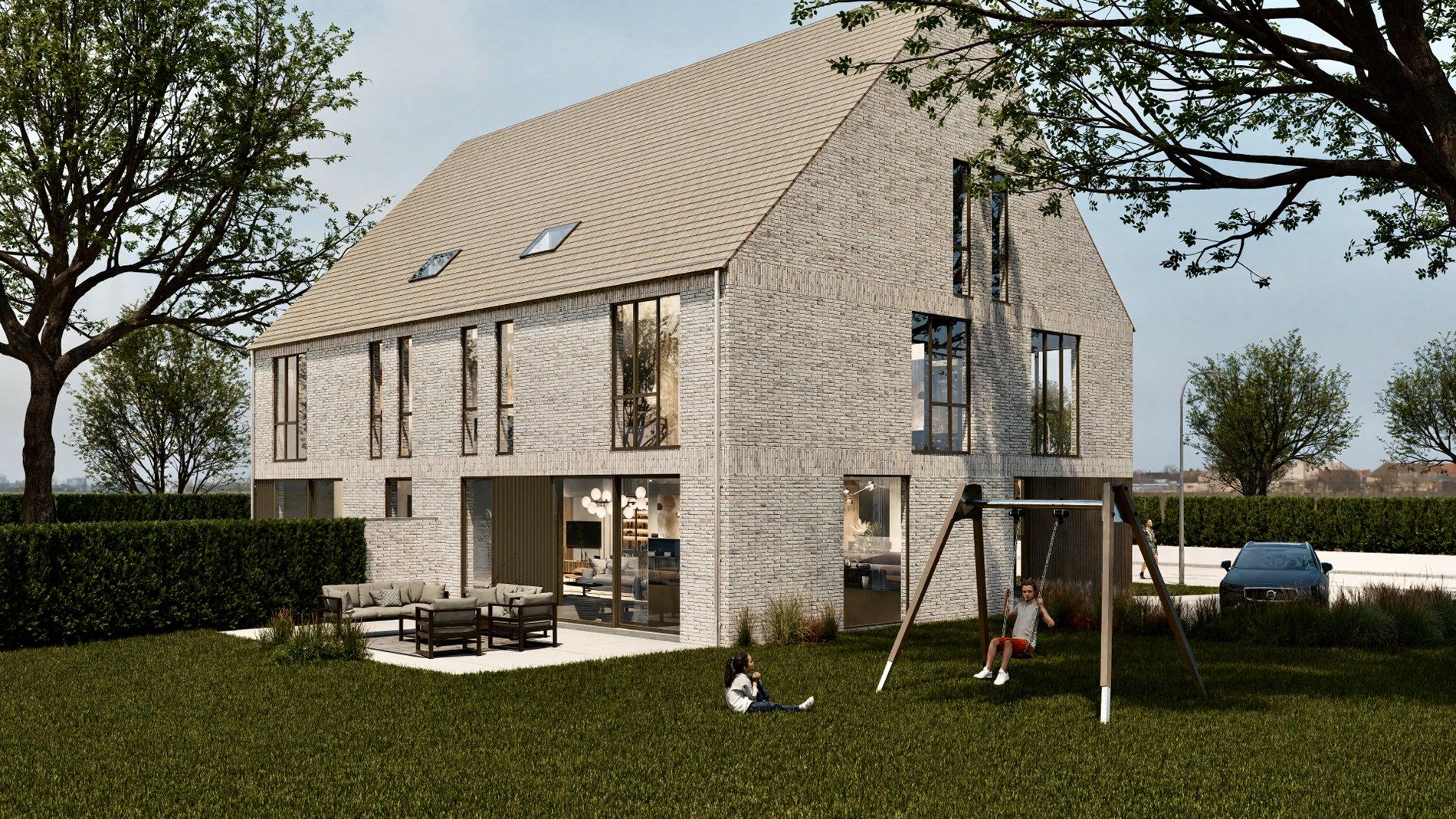 BEN Nieuwbouw woning in groene omgeving en op een steenworp van Gent foto 2
