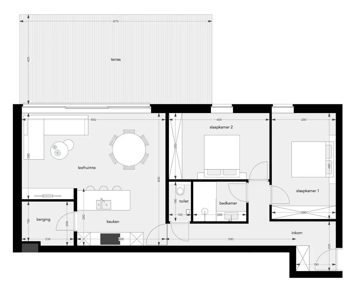 APPARTEMENT 0.1 : 99 m2 - 1640 SINT-GENESIUS-RODE foto 3