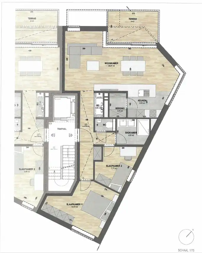 Prachtig bemeubeld appartement met 2 slaapkamers te huur nabij Genk centrum foto 3