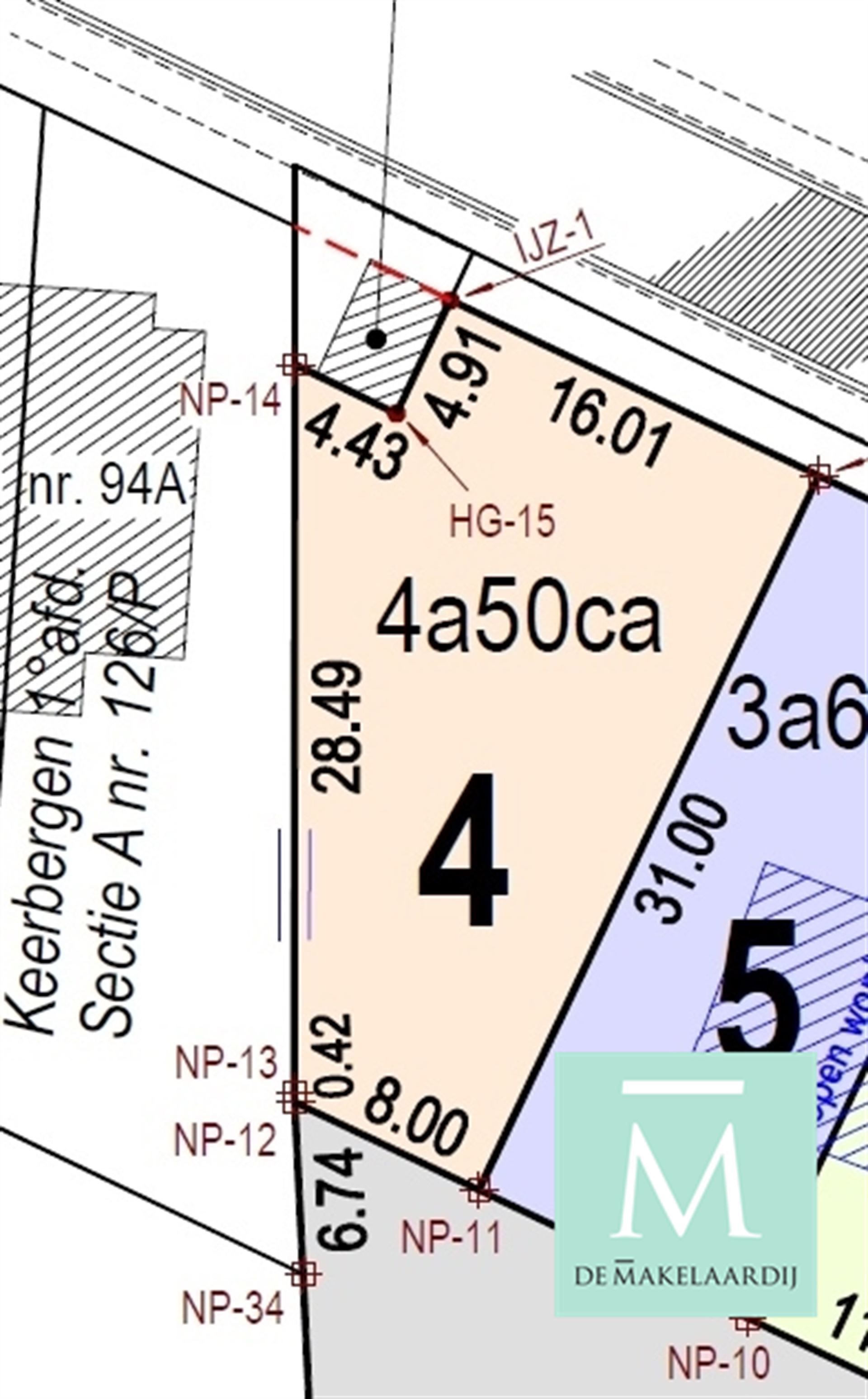 Bouwgrond van 4a50ca voor open bebouwing te Keerbergen foto 5