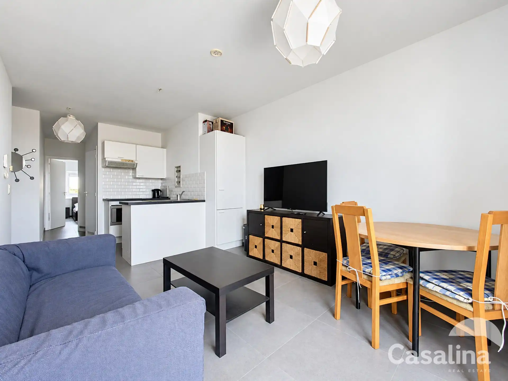 Gemeubeld appartement met 1 slaapkamer + terras + parking foto 6