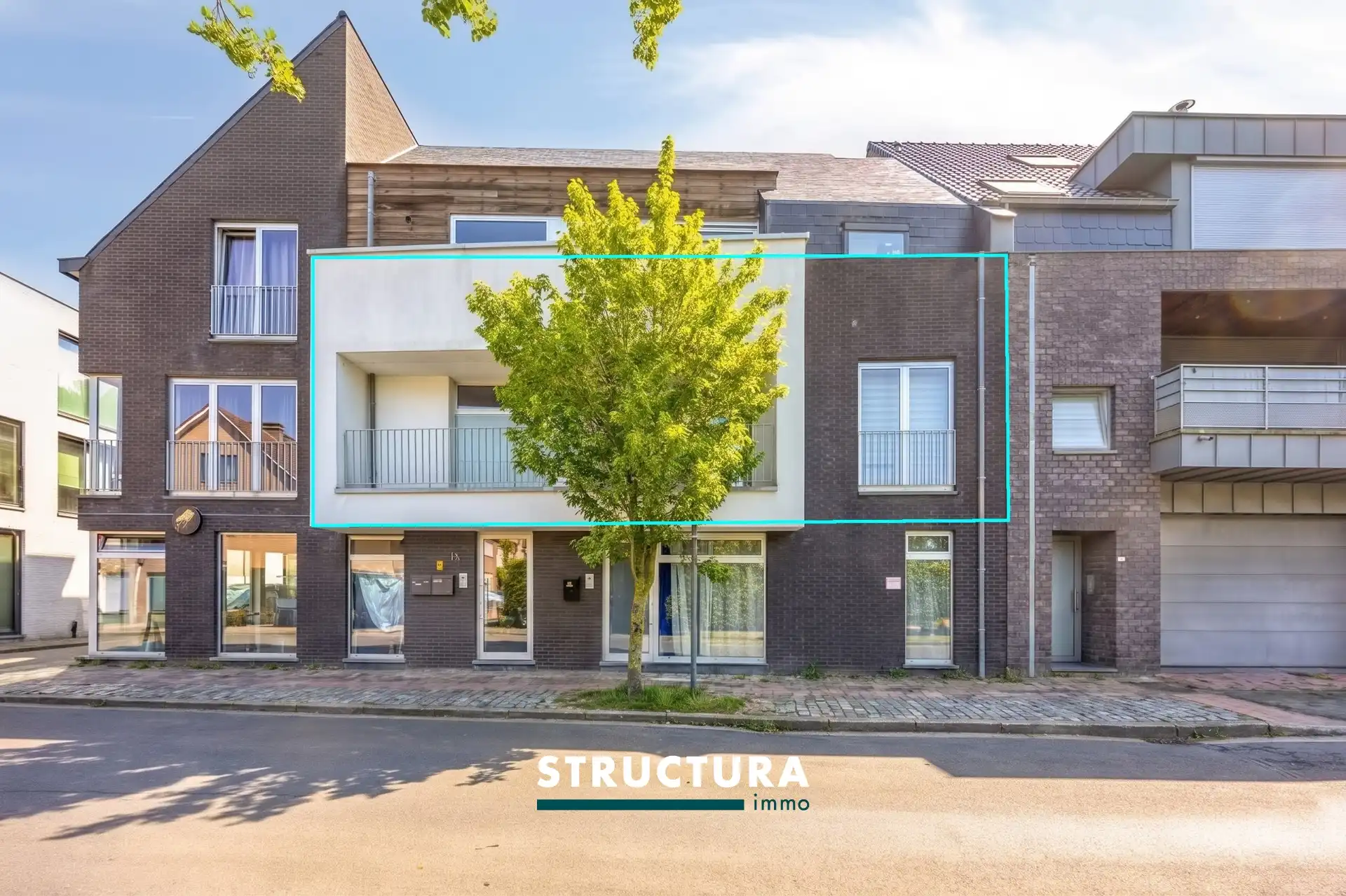 2-kamerappartement met ZW-terras in centrum Wolvertem foto {{pictureIndex}}