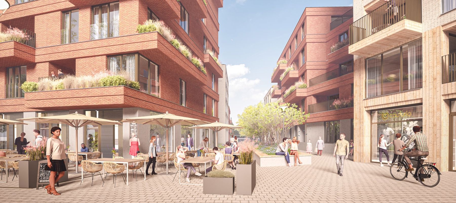 NIEUWBOUW COMMERCIËLE UNITS TOPLOCATIE DENDERMONDE foto {{pictureIndex}}