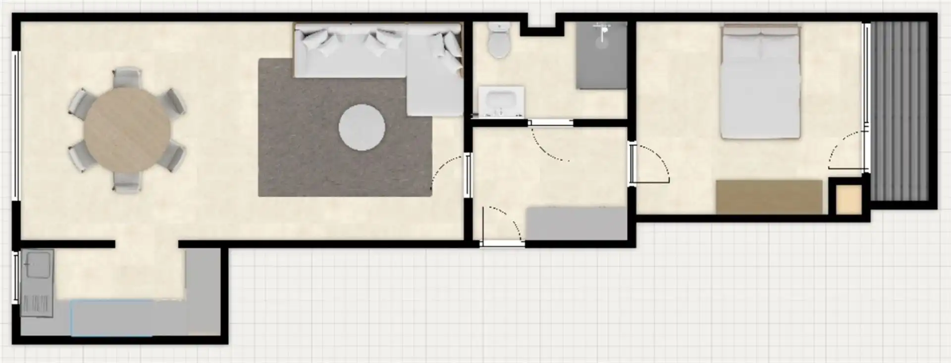 1 slpk app met zonnig terras in centrum! foto 2