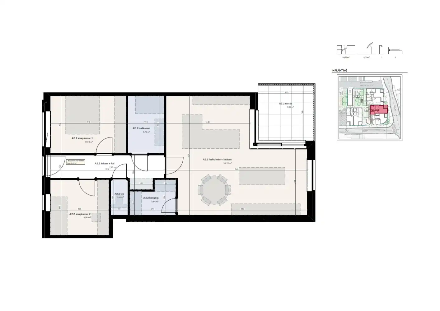 Appartement met 2 slaapkamers foto 3