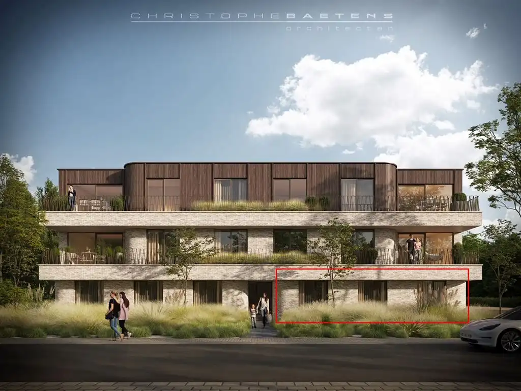 Gelijkvloers nieuwbouw appartement foto {{pictureIndex}}