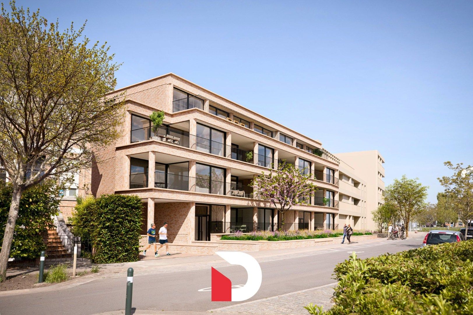 Nieuwbouwappartement met 2 slaapkamers te huur in Kristus-Koning (Brugge) foto {{pictureIndex}}