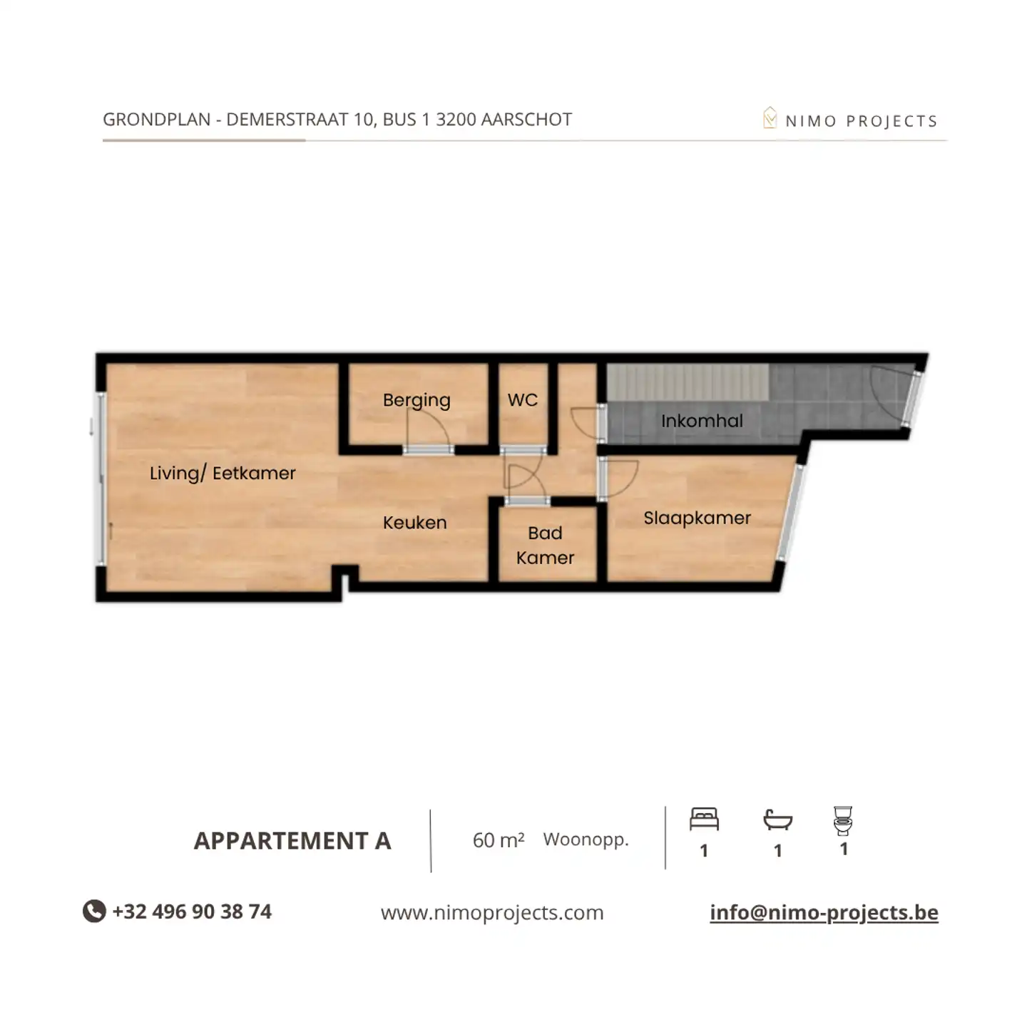 Gerenoveerd appartement met één slaapkamer op toplocatie foto 5