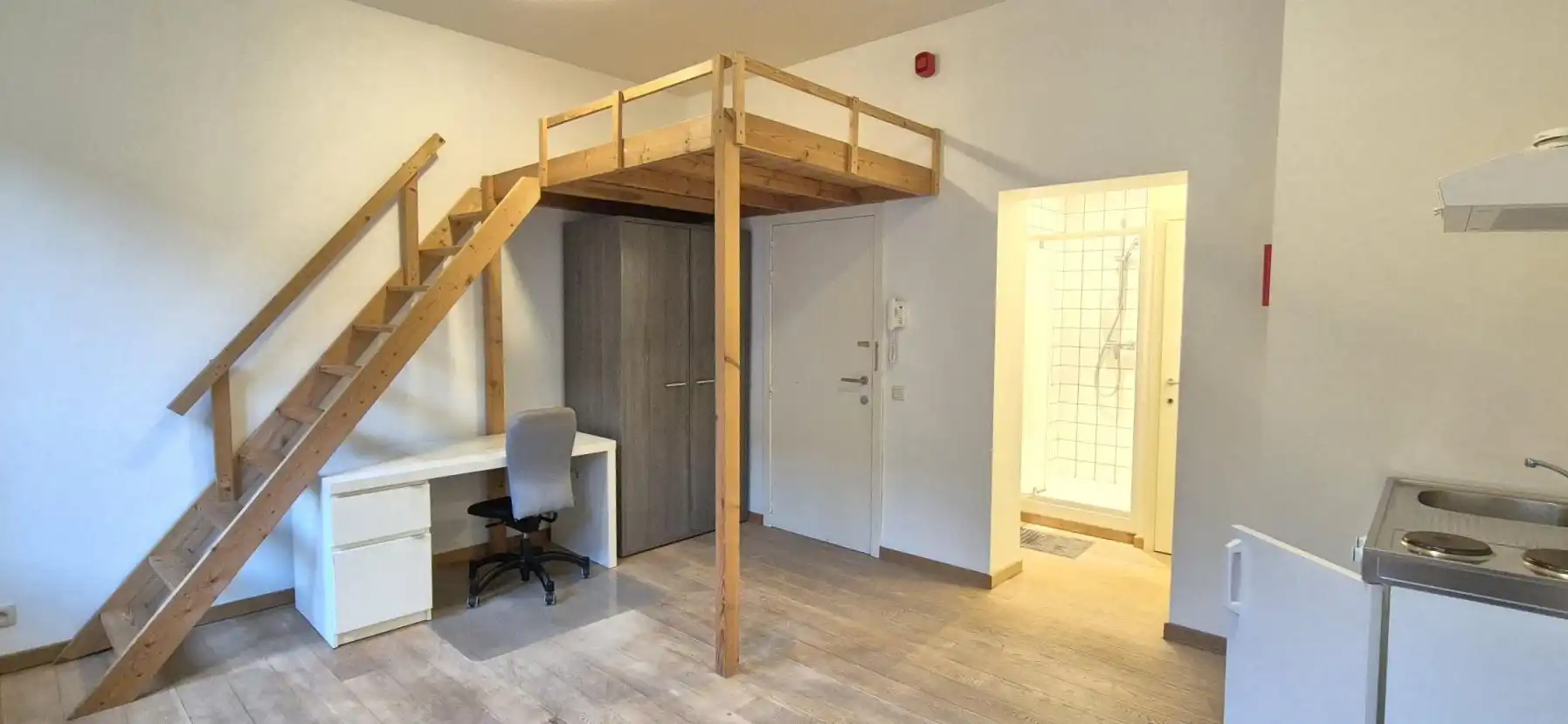 Rustig gelegen studio met grote ramen in het hart van Leuven foto 3