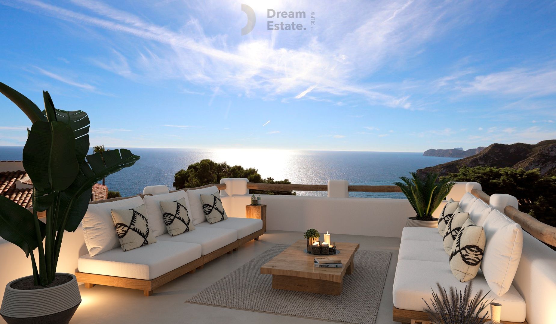 Prachtige villa in Ibenico stijl met uitzicht op zee in Javea foto {{pictureIndex}}