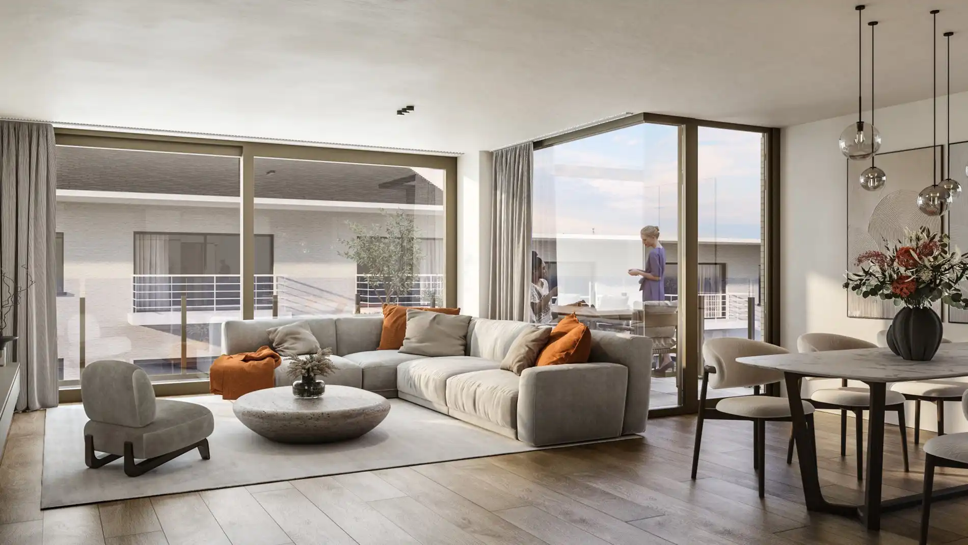 Gelijkvloers nieuwbouw appartement met 2 slaapkamers foto 6