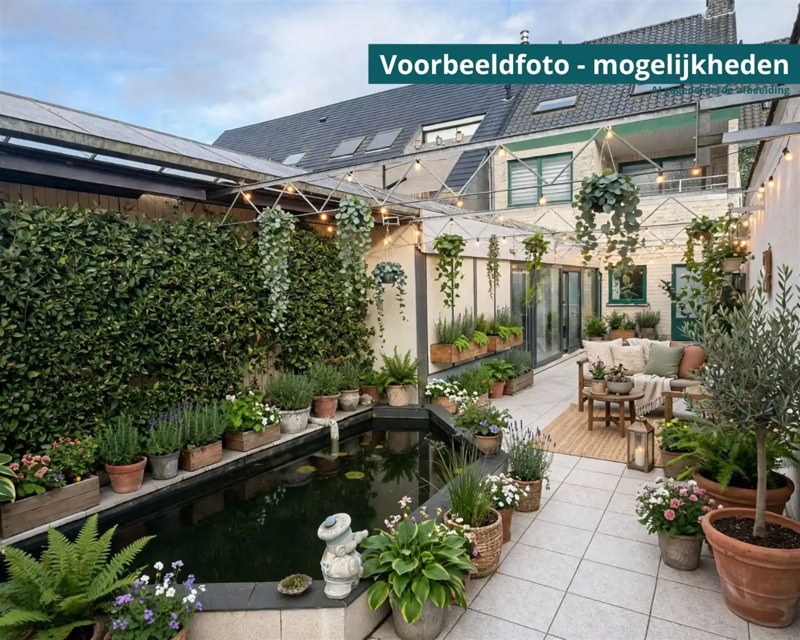Lichtrijke polyvalente handelsruimte met tuin en terras foto 16
