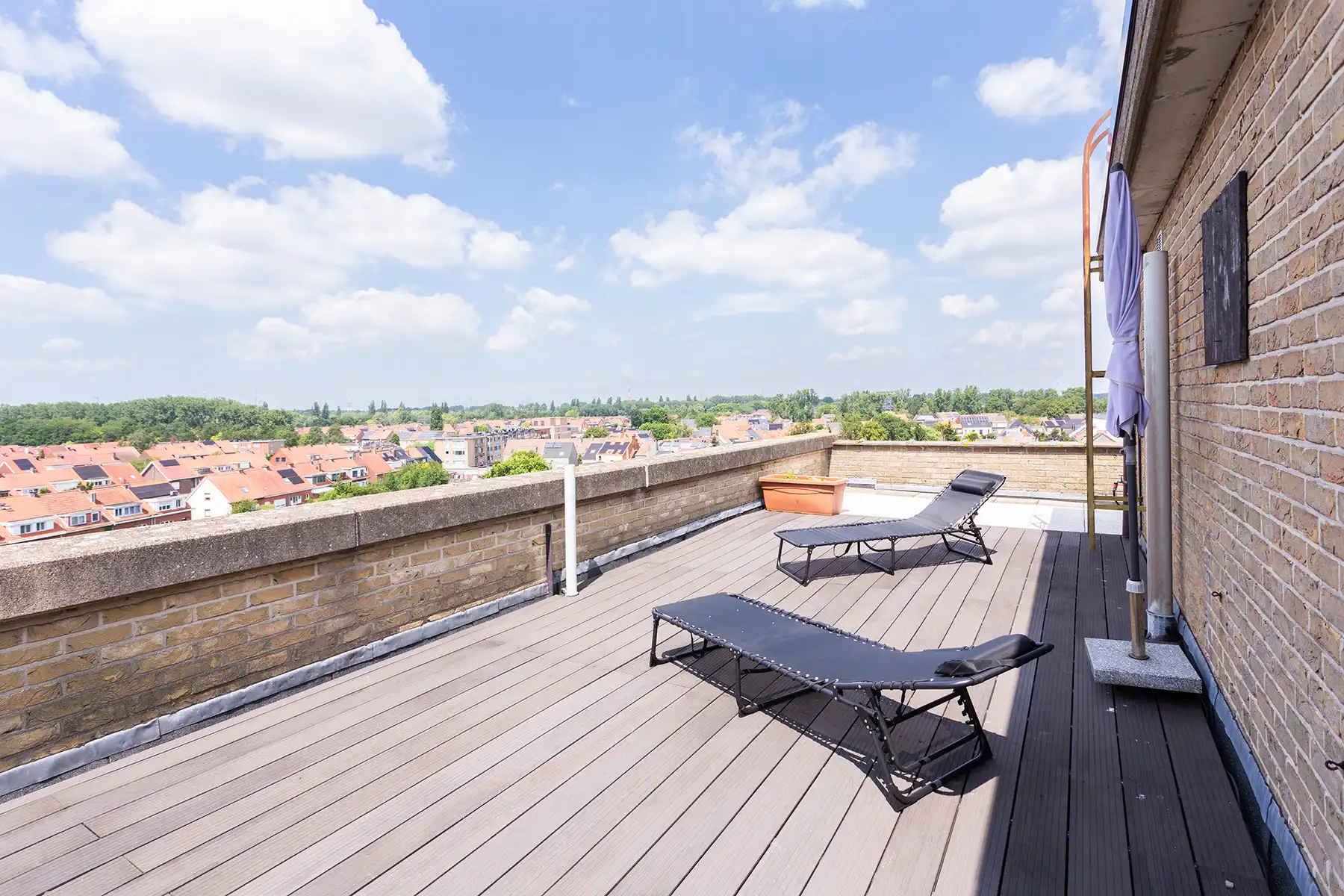 Ekeren - 1 slpk penthouse met riant terras. Sales - Rentback foto 10