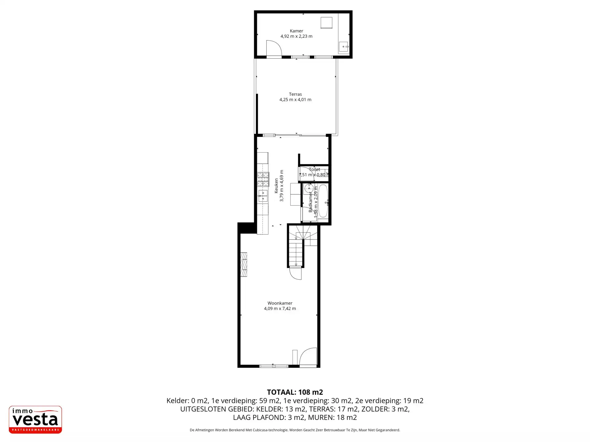Op te knappen stadwoning op goede locatie foto 20