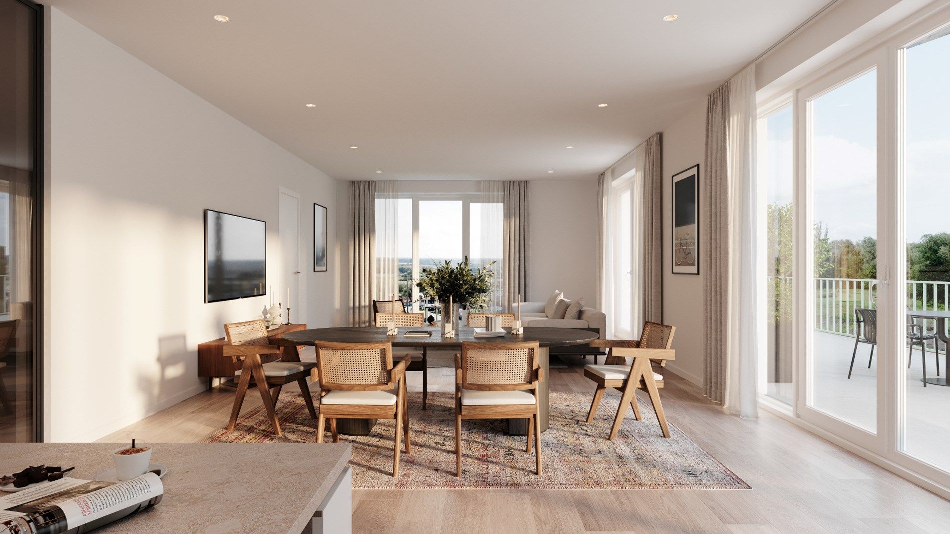 Exclusieve penthouse met 4 slpks. in het groene Lokeren foto {{pictureIndex}}