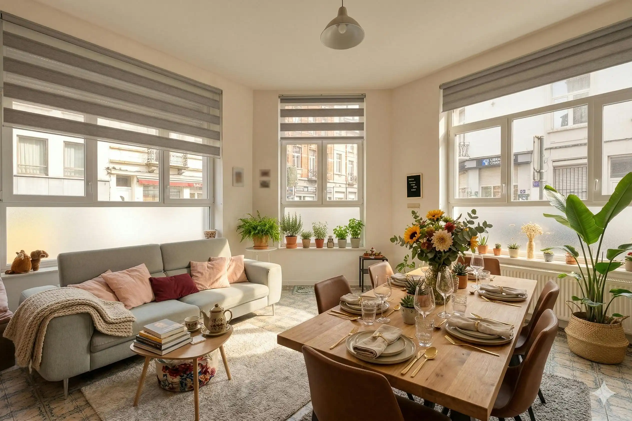 Appartement 2 kamers met koer in Schaarbeek, gemeentehuis foto 8