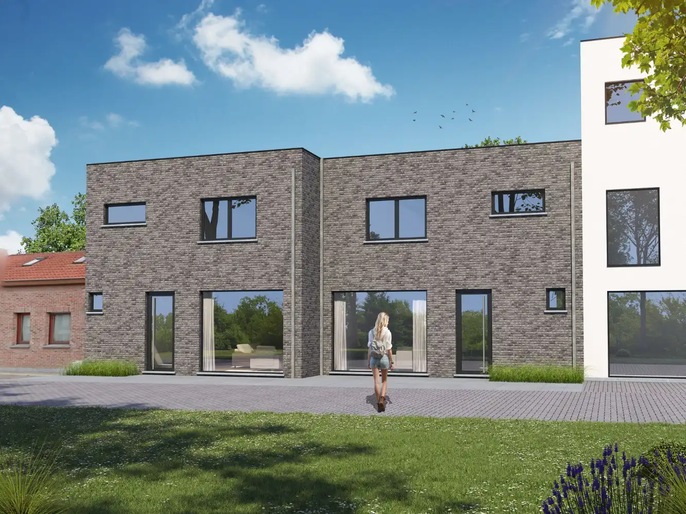 Te koop: 2 nieuwbouwwoningen in De Panne – Rustige ligging - 6% btw mogelijk foto {{pictureIndex}}