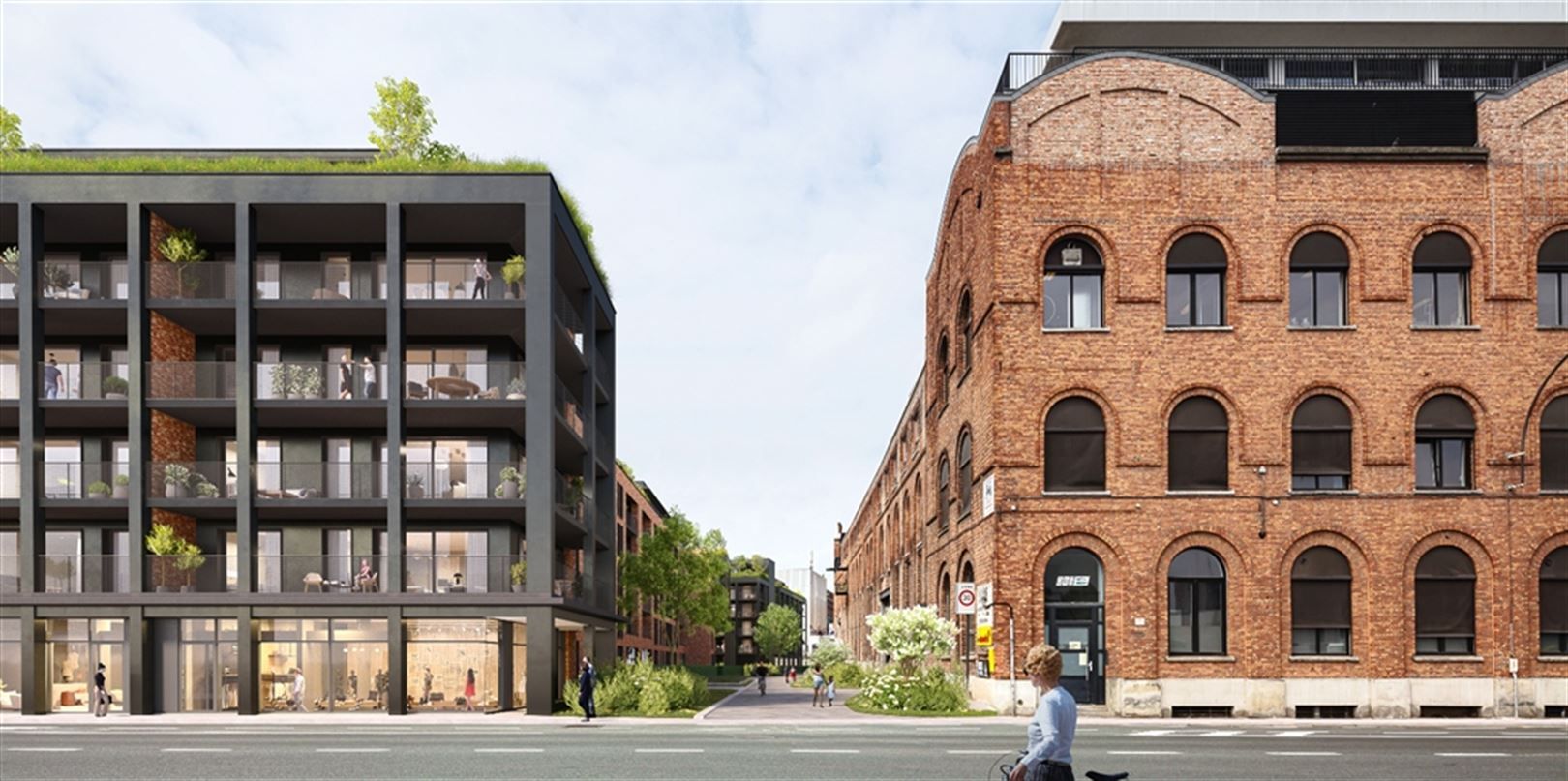 Commerciële ruimte in winkelcentrum Dok Noord te Gent foto 5