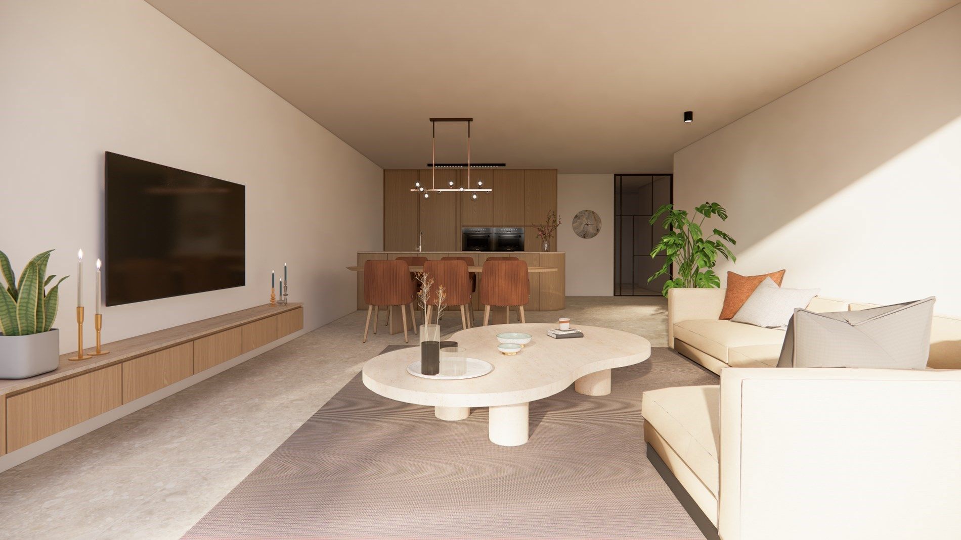 6% BTW - NIEUWBOUW GELIJKVLOERSAPPARTEMENT MET 3 SLAAPKAMERS IN HET CENTRUM VAN KERMT foto 7