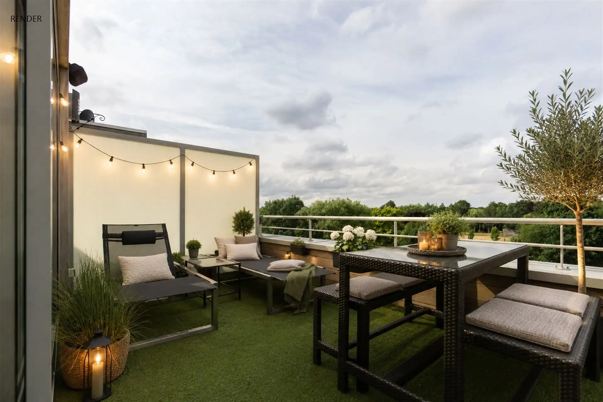 Penthouse met 2 slpks, terras en garage (+€29.000) foto 12