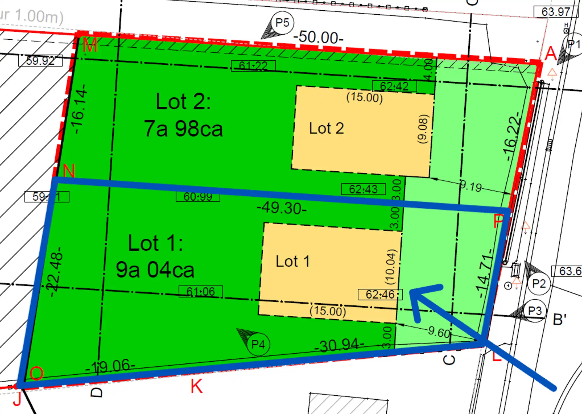 Bouwgrond voor OB, goede oriëntatie en prachtig zicht foto 2