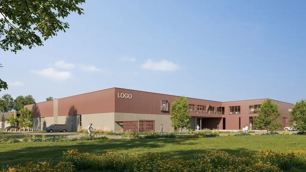 Nieuwbouw loods met laadkade te koop in Cesar Business Park Bornem foto 4
